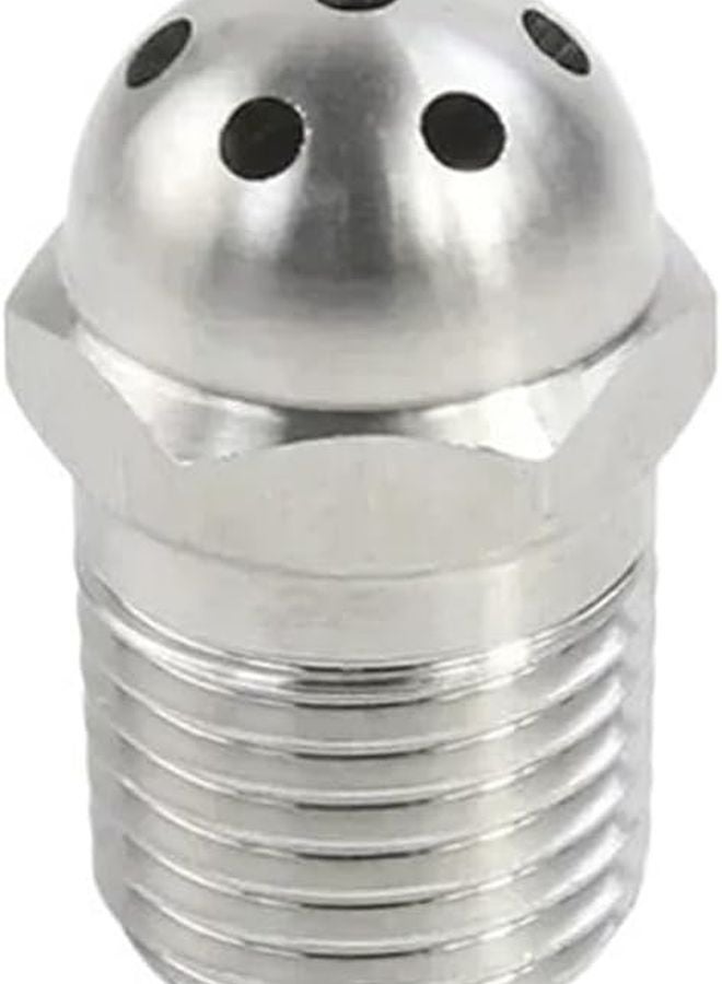 304 فولاذ مقاوم للصدأ 7 ثقوب 1 4 بوصة خيط ذكري BSP رأس دائري فوهة رش للغسيل التنظيف التبريد - Image 1